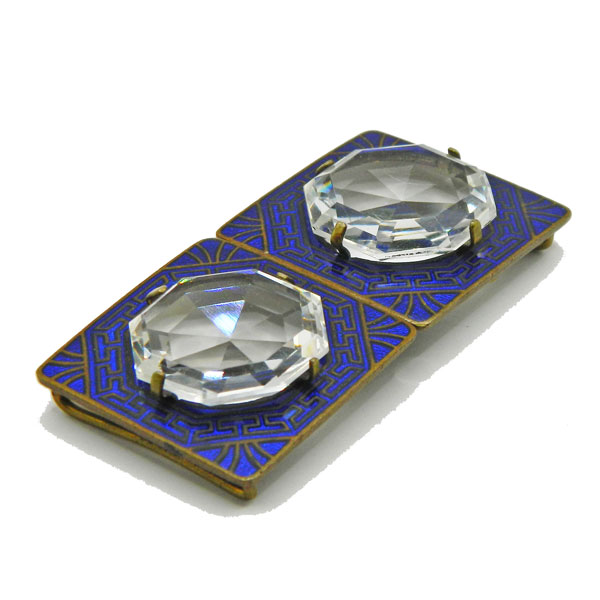 1930's enameled Czechoslovakian belt buckle