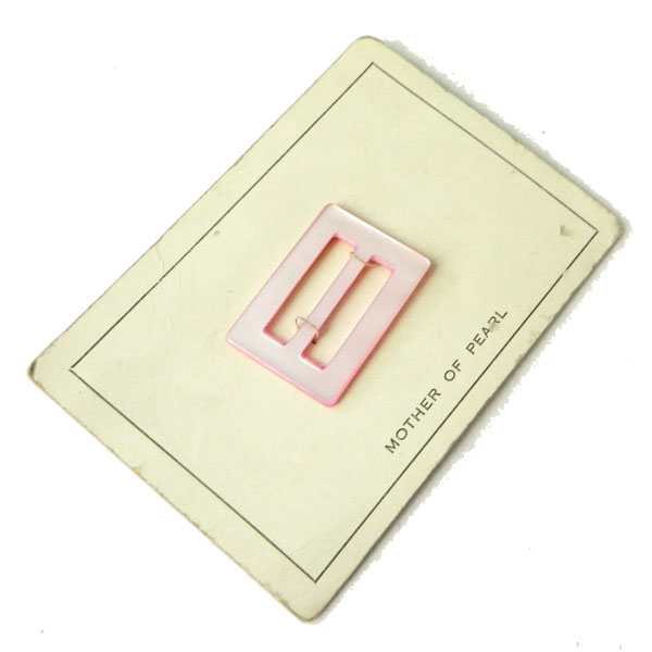 pink mother of pearl slide belt buckle