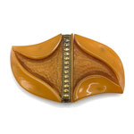 orange bakelite buckle