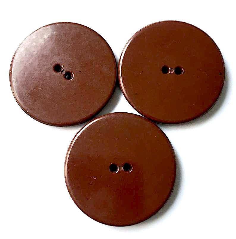 1930s brown bakelite coat buttons