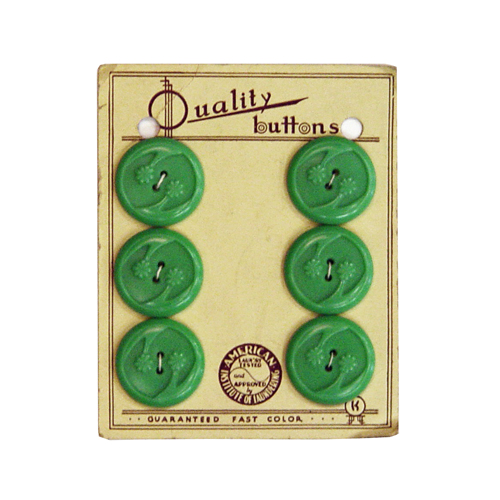 1930's jadeite green buttons