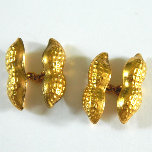 Antique peanut cufflinks