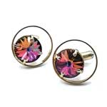 Rivoli rhinestone cufflinks