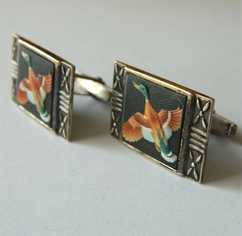 1950's Toshikane duck cuff links