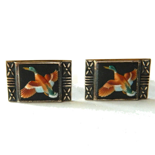 1950's Toshikane duck cuff links