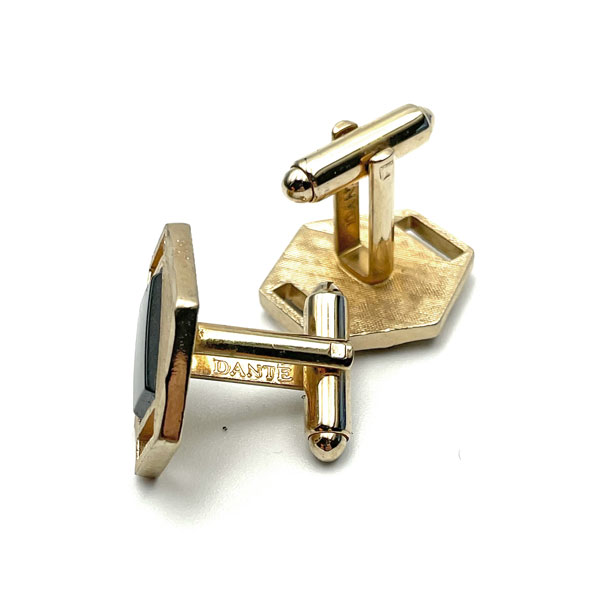 Black onyx cuff links