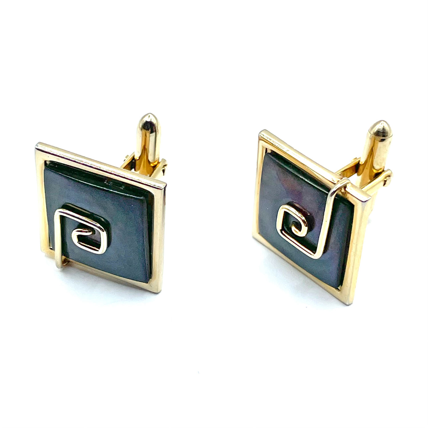 Swank Abalone Cuff Links