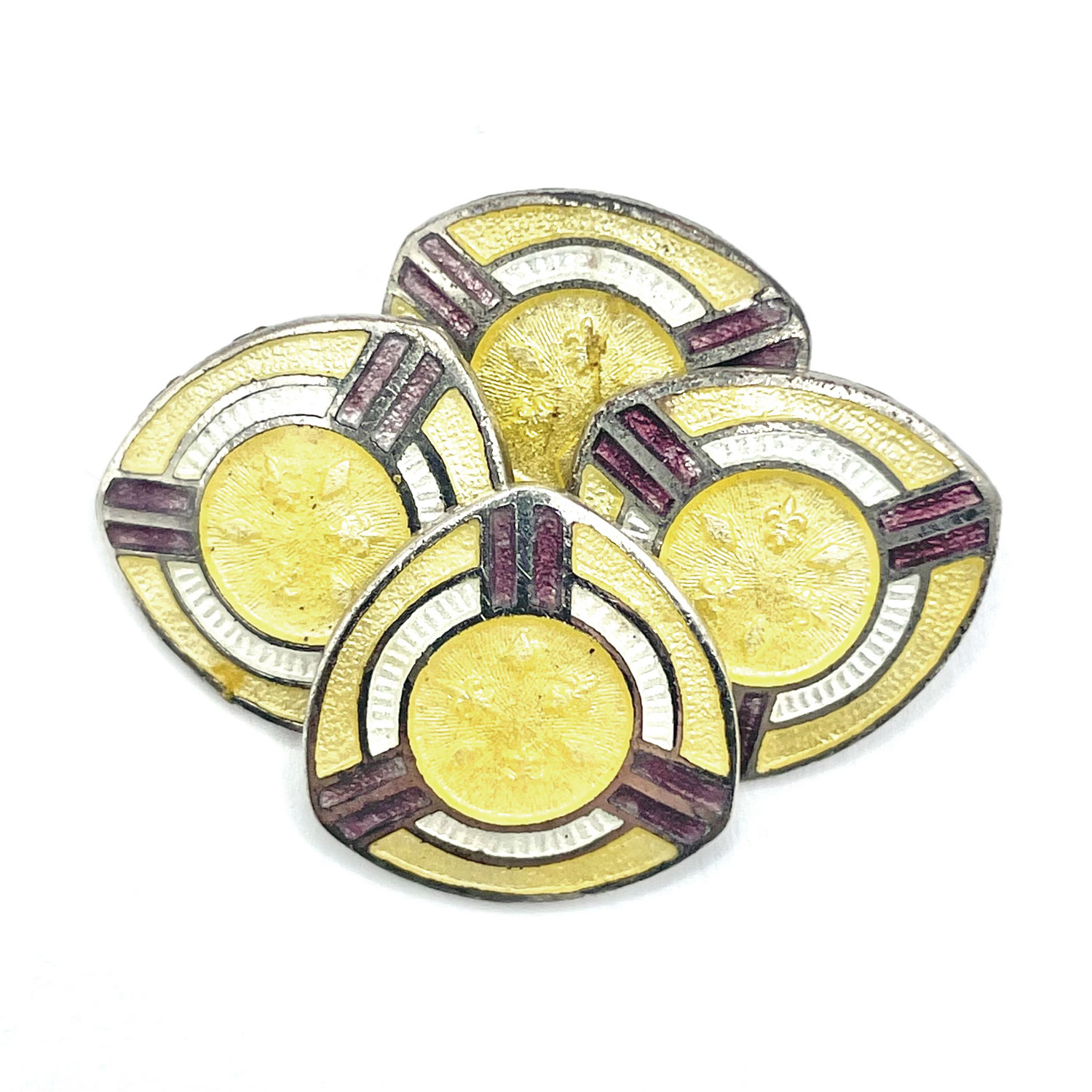 1920s enameled cufflinks