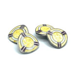 1920s enameled Art Deco cufflinks