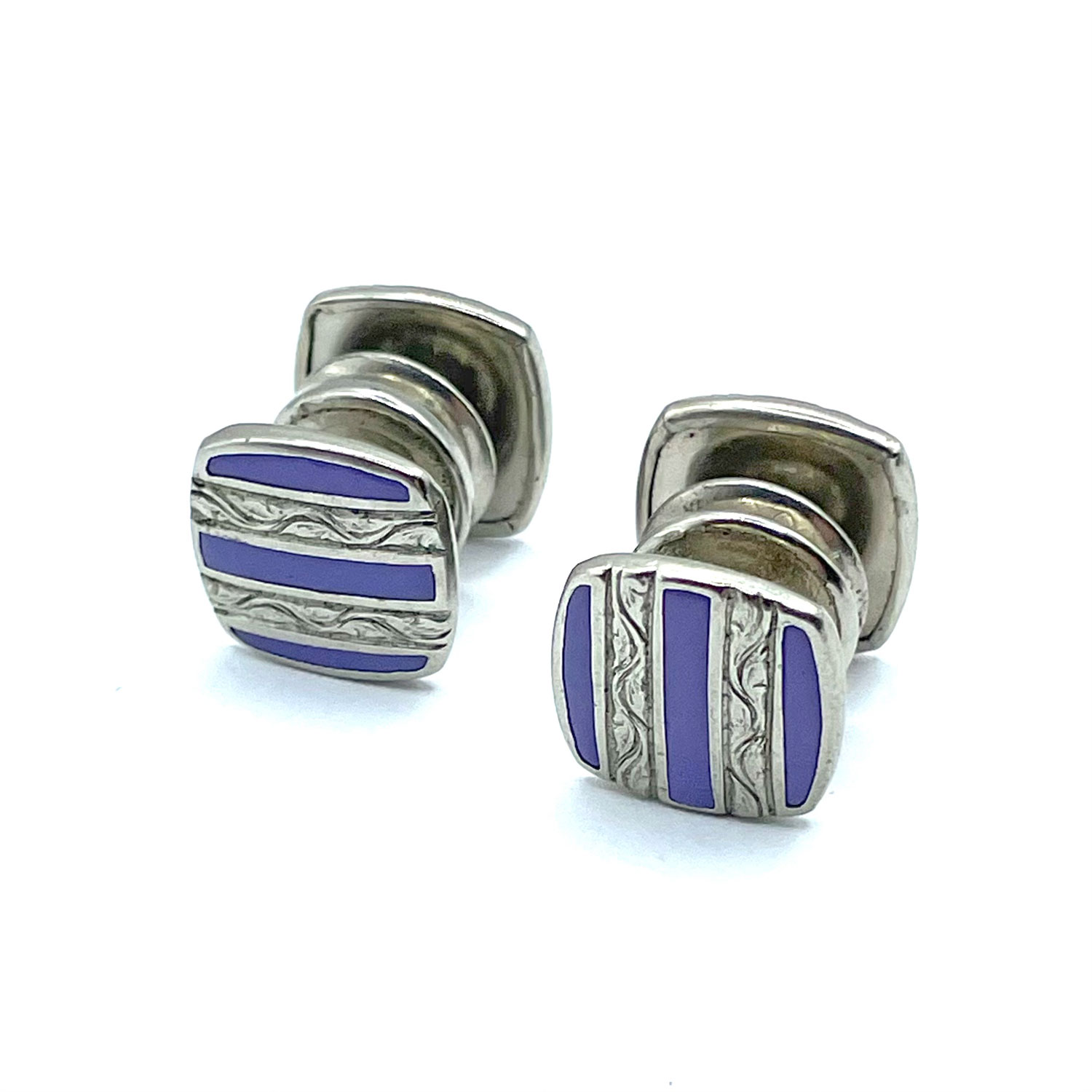 1920s Art Deco snap cufflinks