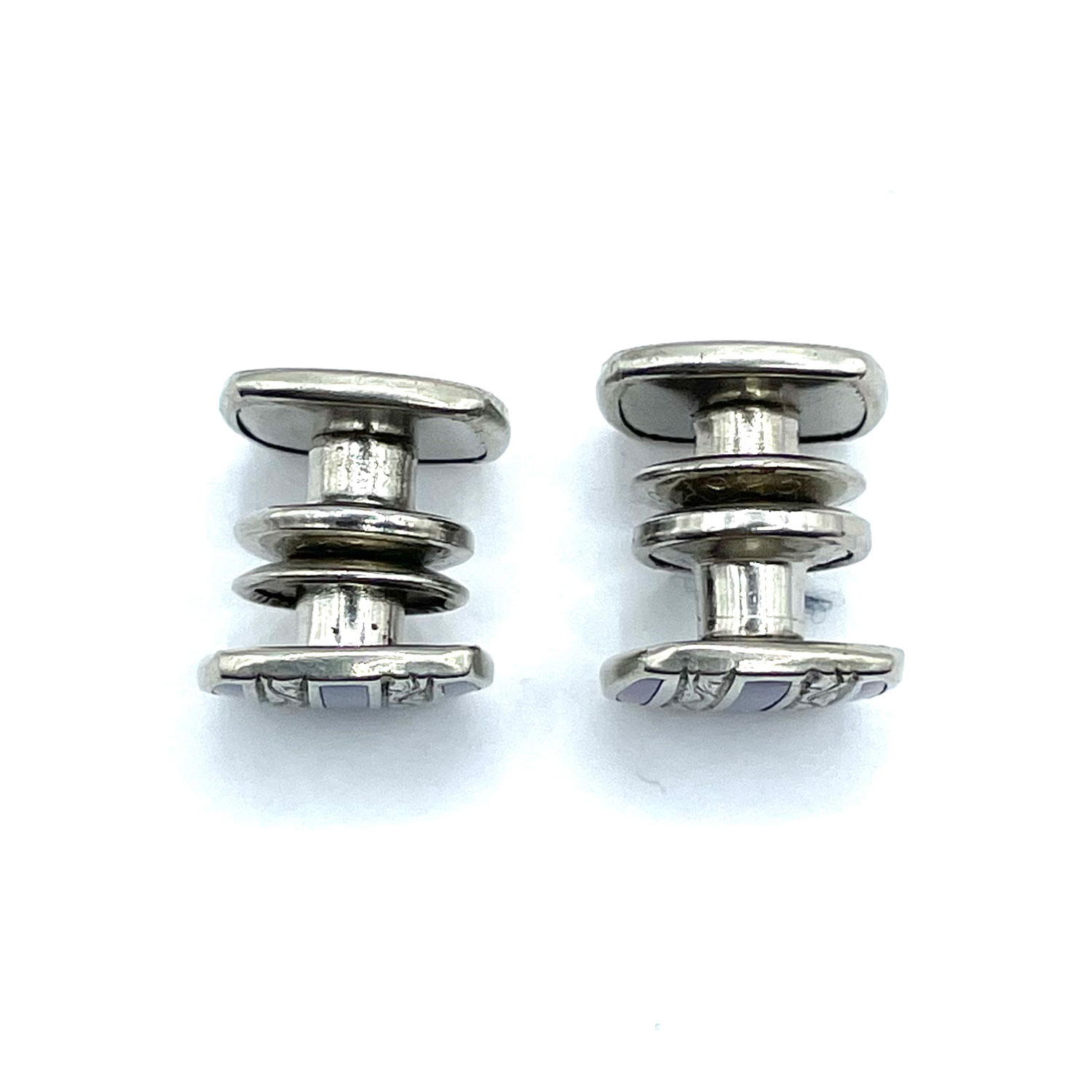 1920s Art Deco snap cufflinks