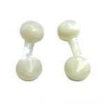 Antique carved mother of pearl cufflinks