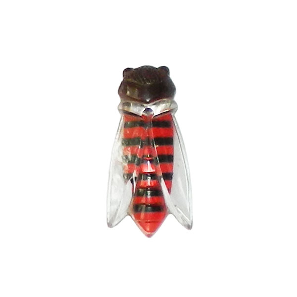 Glass cicada dress clip