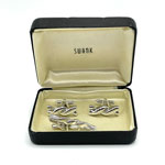 Swank cufflink and tie clip set