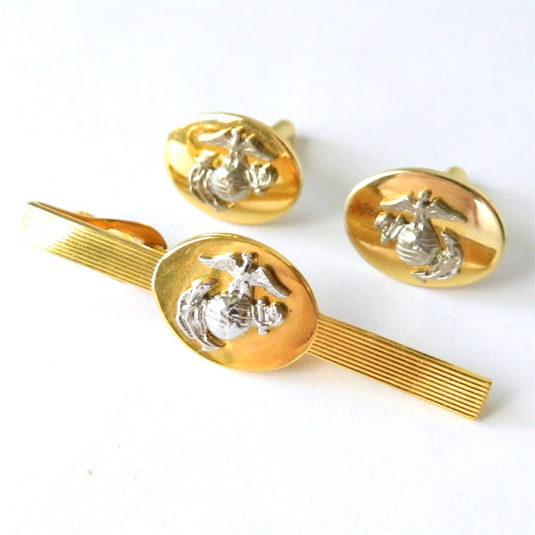 US Navy cufflink and tie clip set