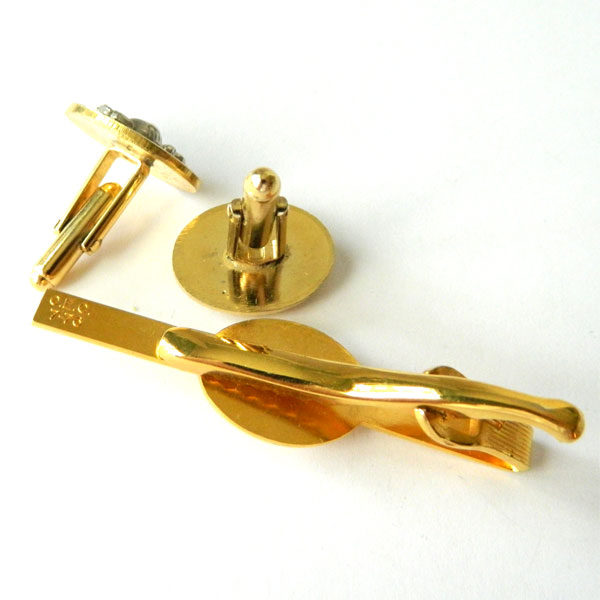 US Navy cufflink and tie clip set