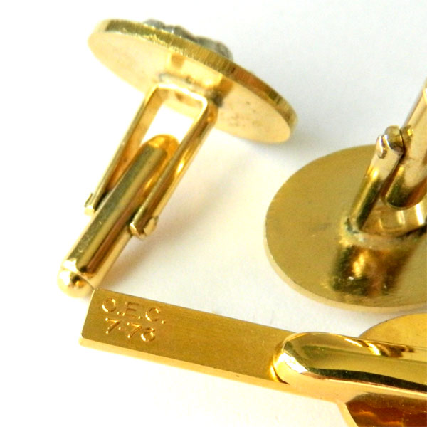 US Navy cufflink and tie clip set