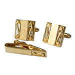 cufflink and tie clip set