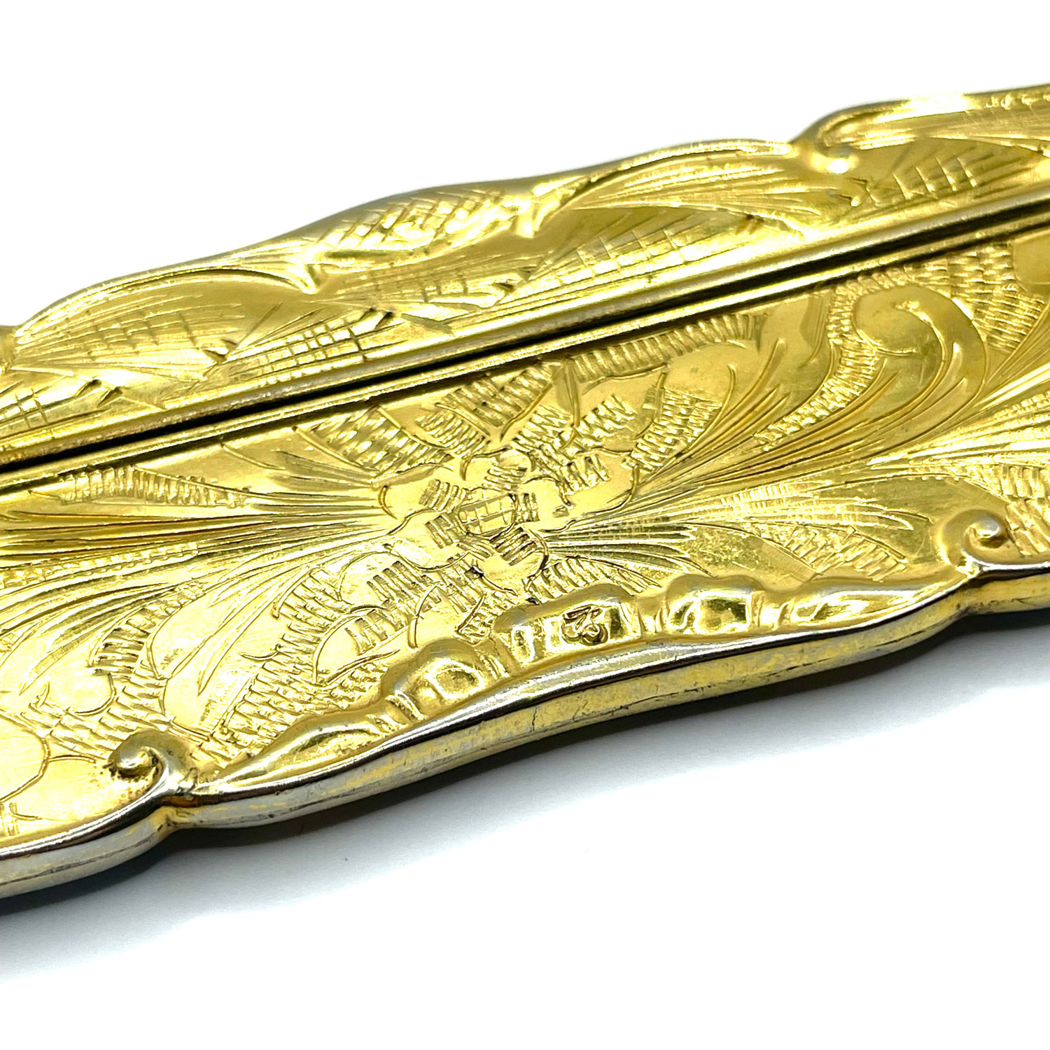 Antique enameled Italian comb
