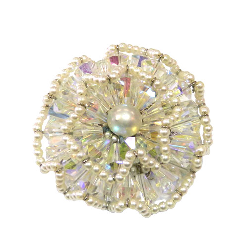 Vendome aurora borealis Vendome crystal brooch