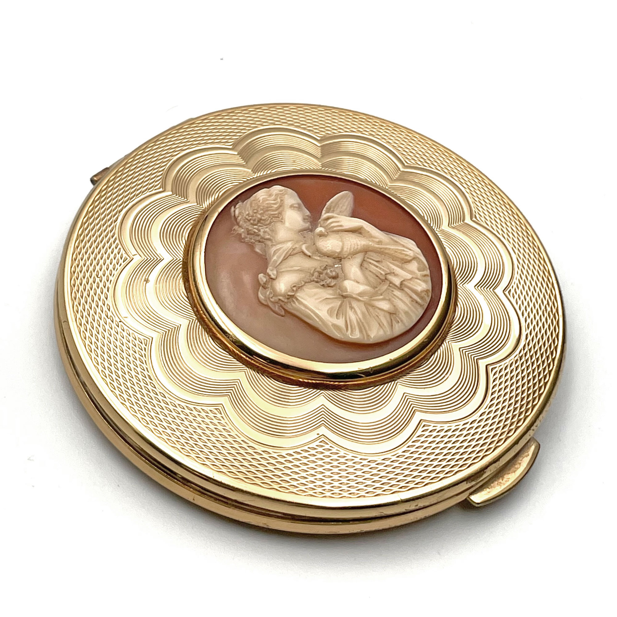Vintage 1940s Kigu Cameo Compact