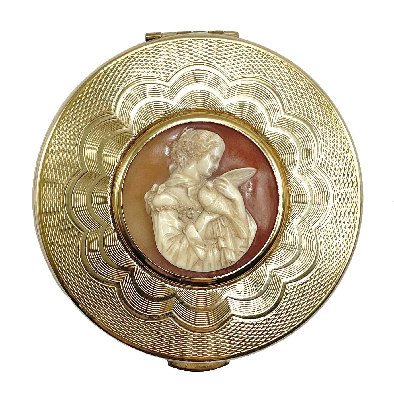 vintage cameo compact