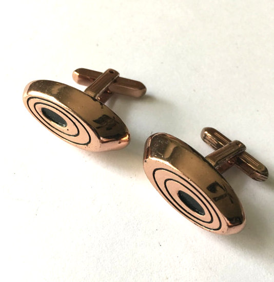 copper cufflinks