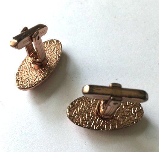 copper cuff links