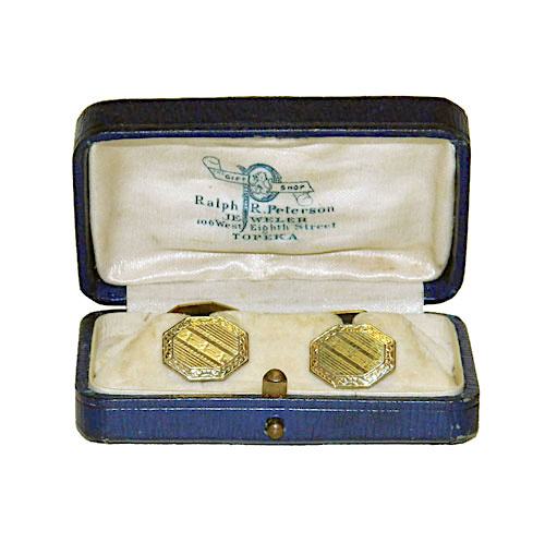 1920's art deco cuff links