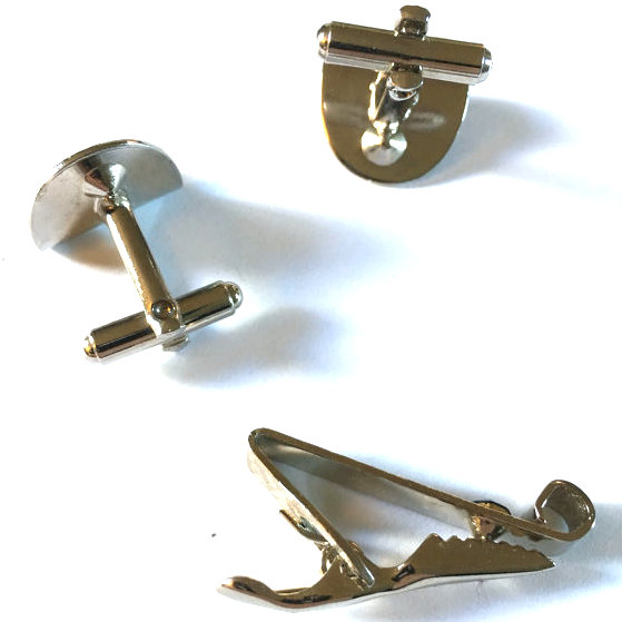 cufflink and tie clip set