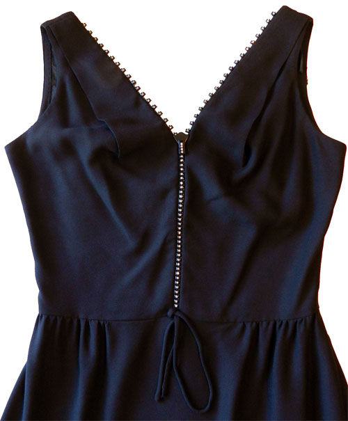 zipper front dress
