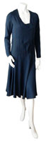 1920 blue silk dress