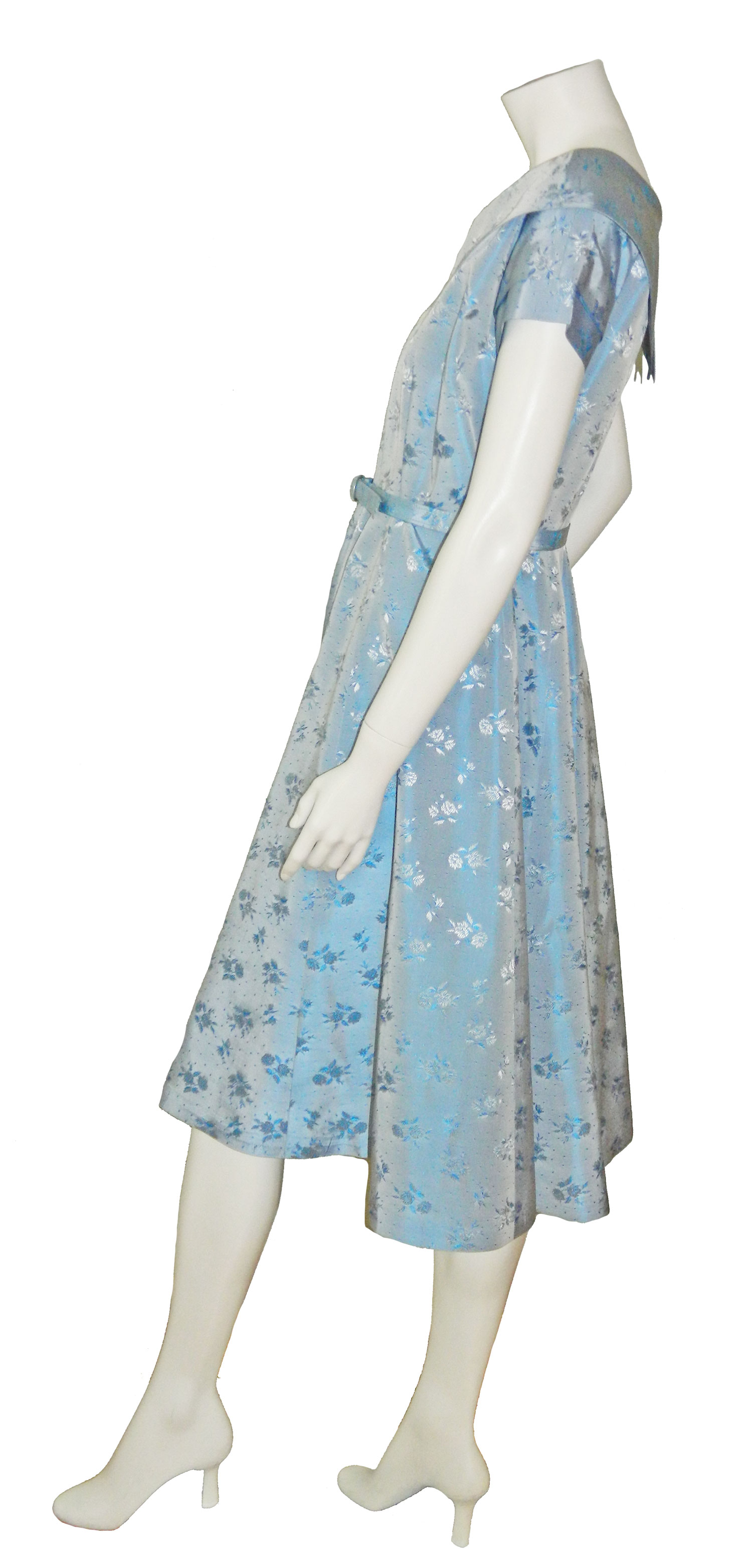 1950s taffeta dress