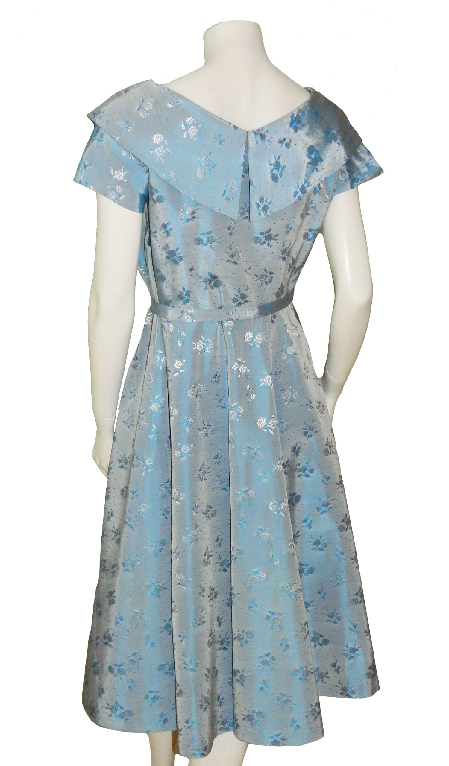 1950s taffeta dress