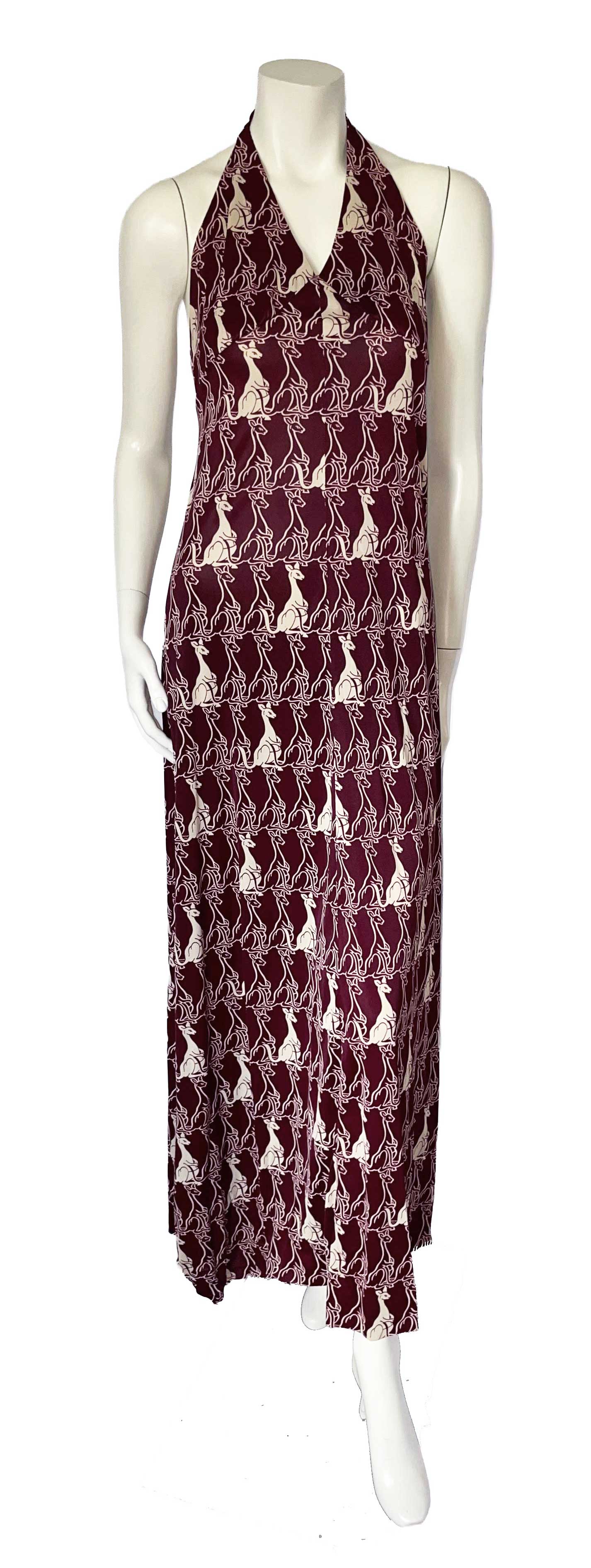 1970s kangaroo halter dress