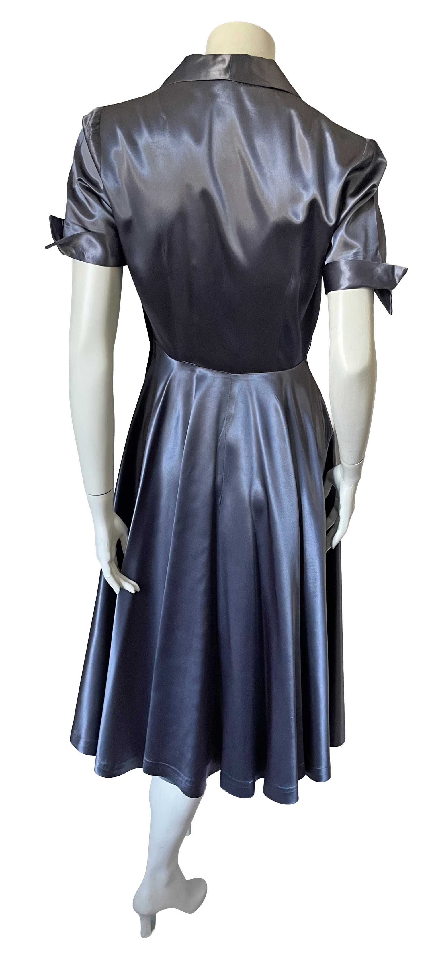 1950s satin dress