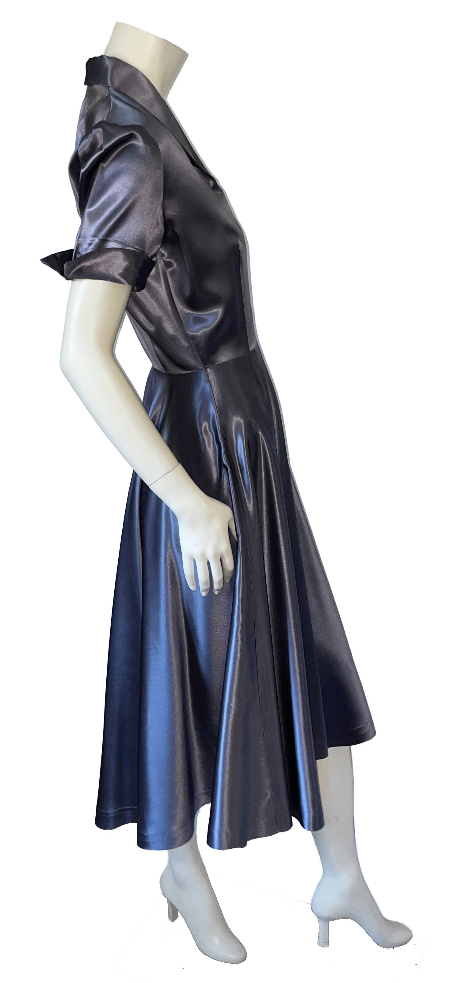 1950s satin dress