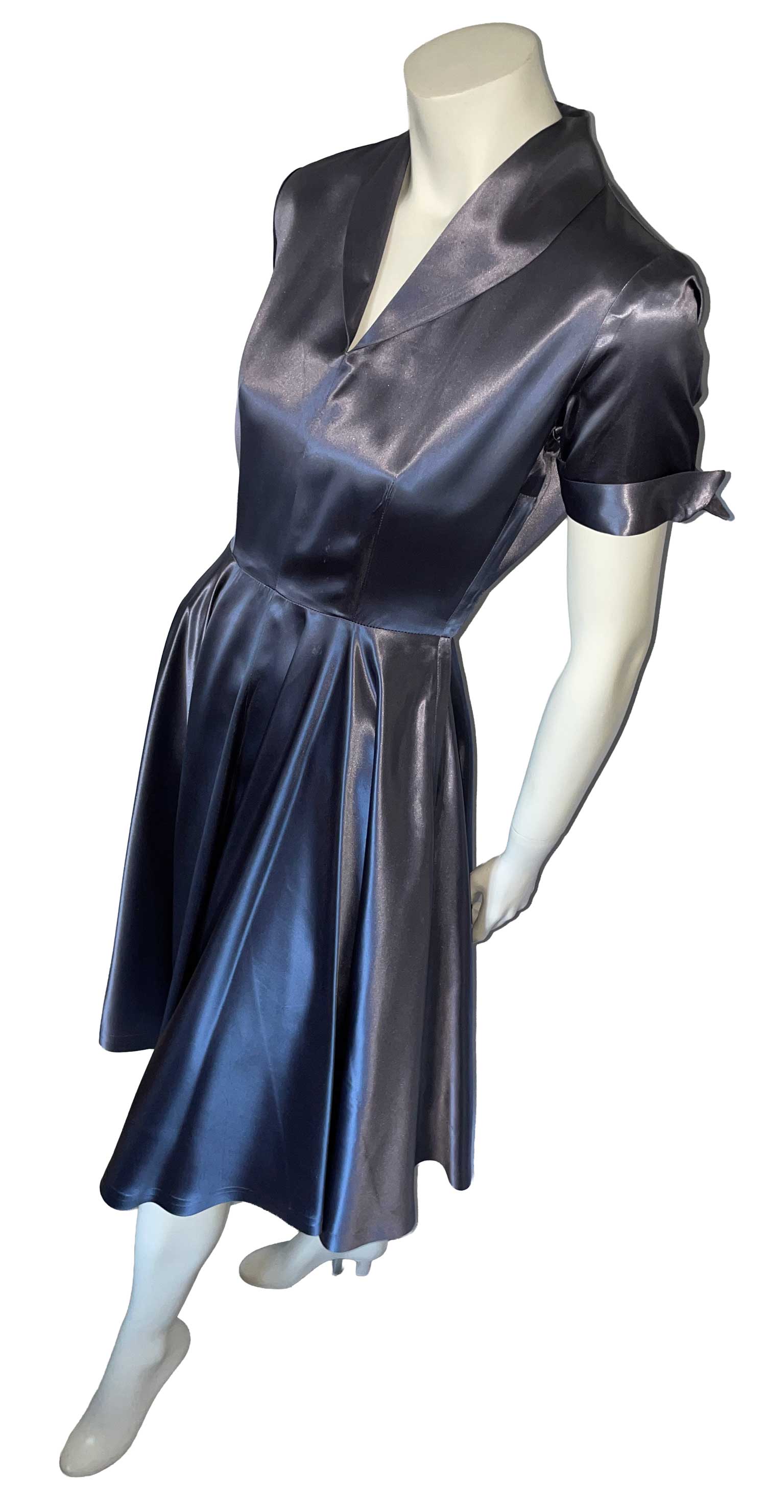 1950s satin dress