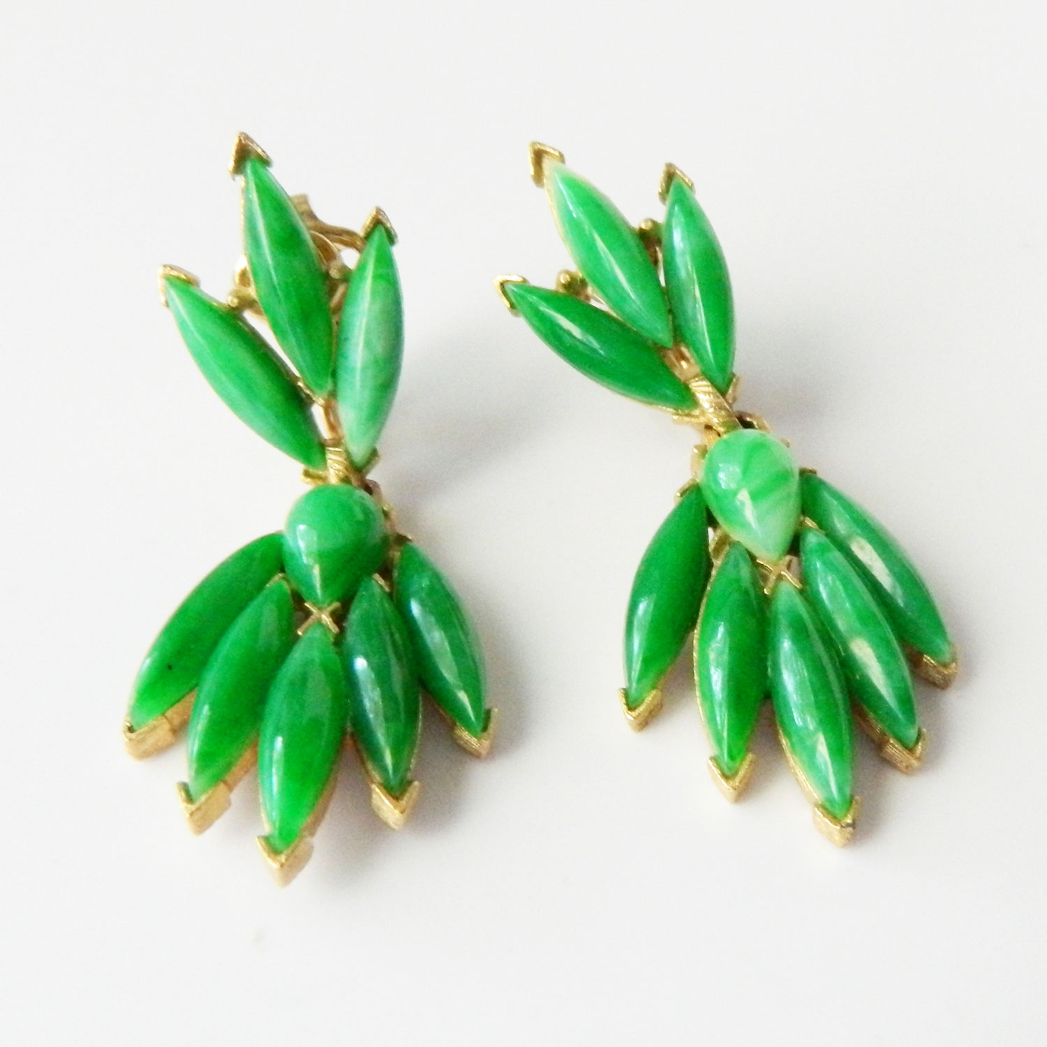 Trifari drop earrings