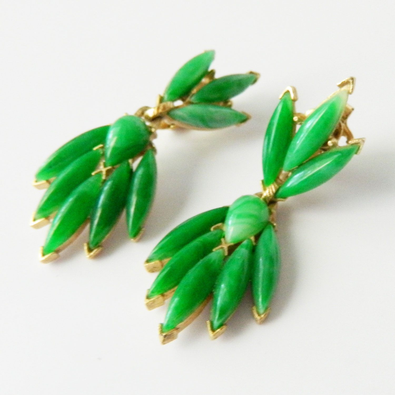 Trifari drop earrings