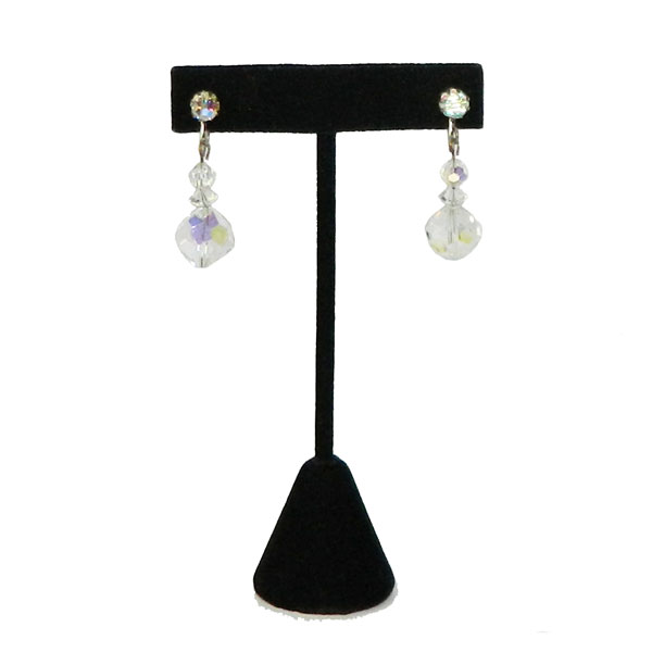 Vintage aurora borealis crystal earrings