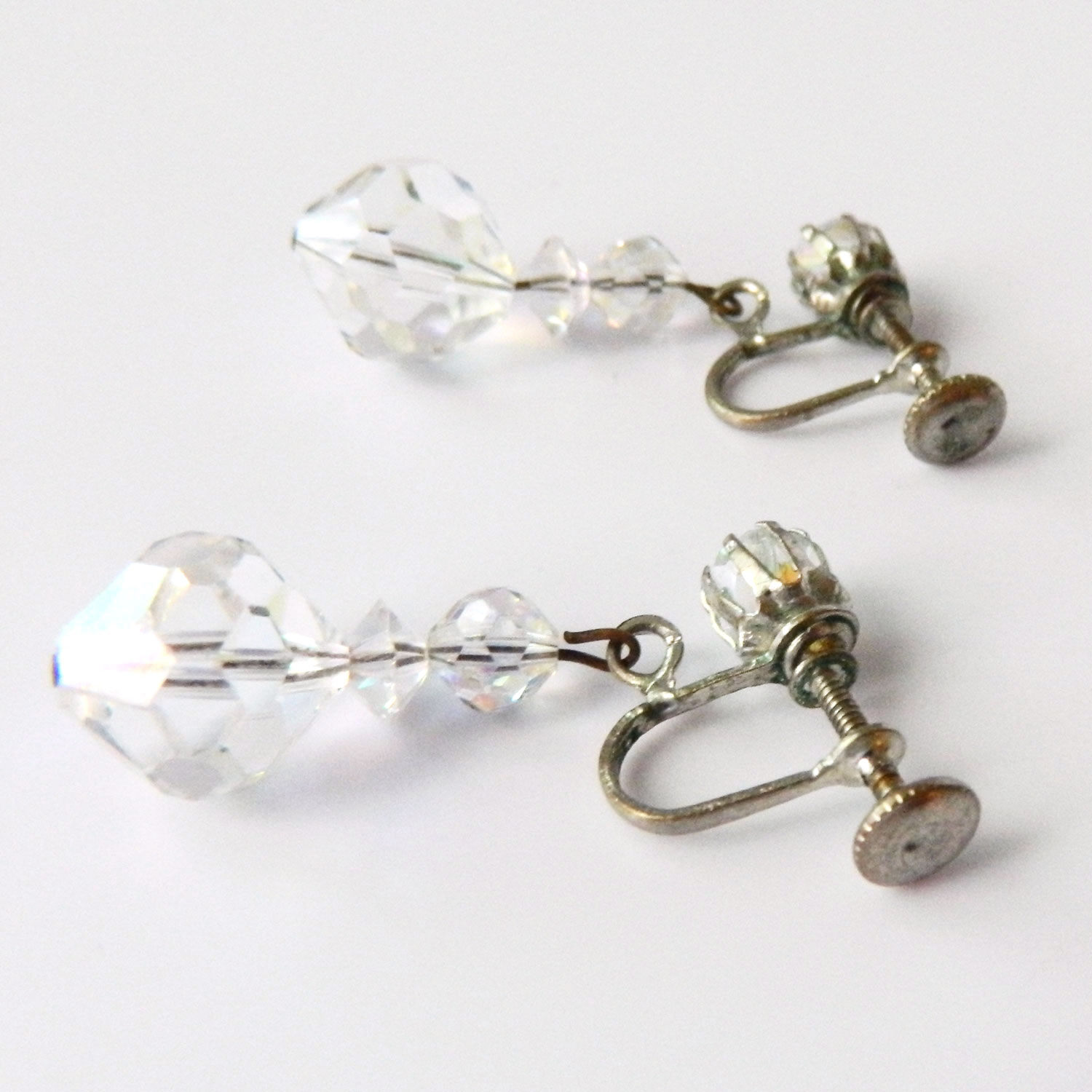 Aurora borealis crystal earrings