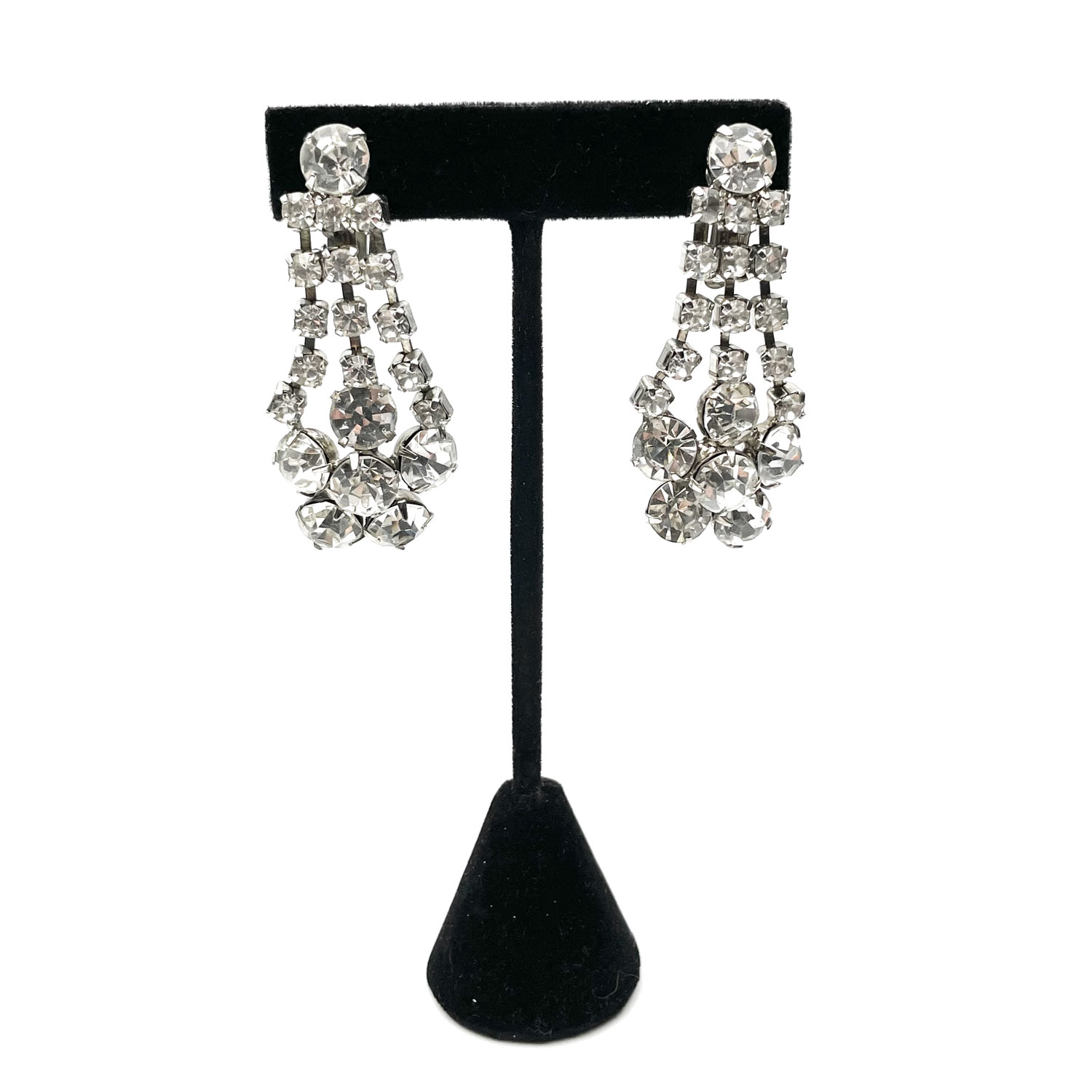 1950's rhinestone earrings