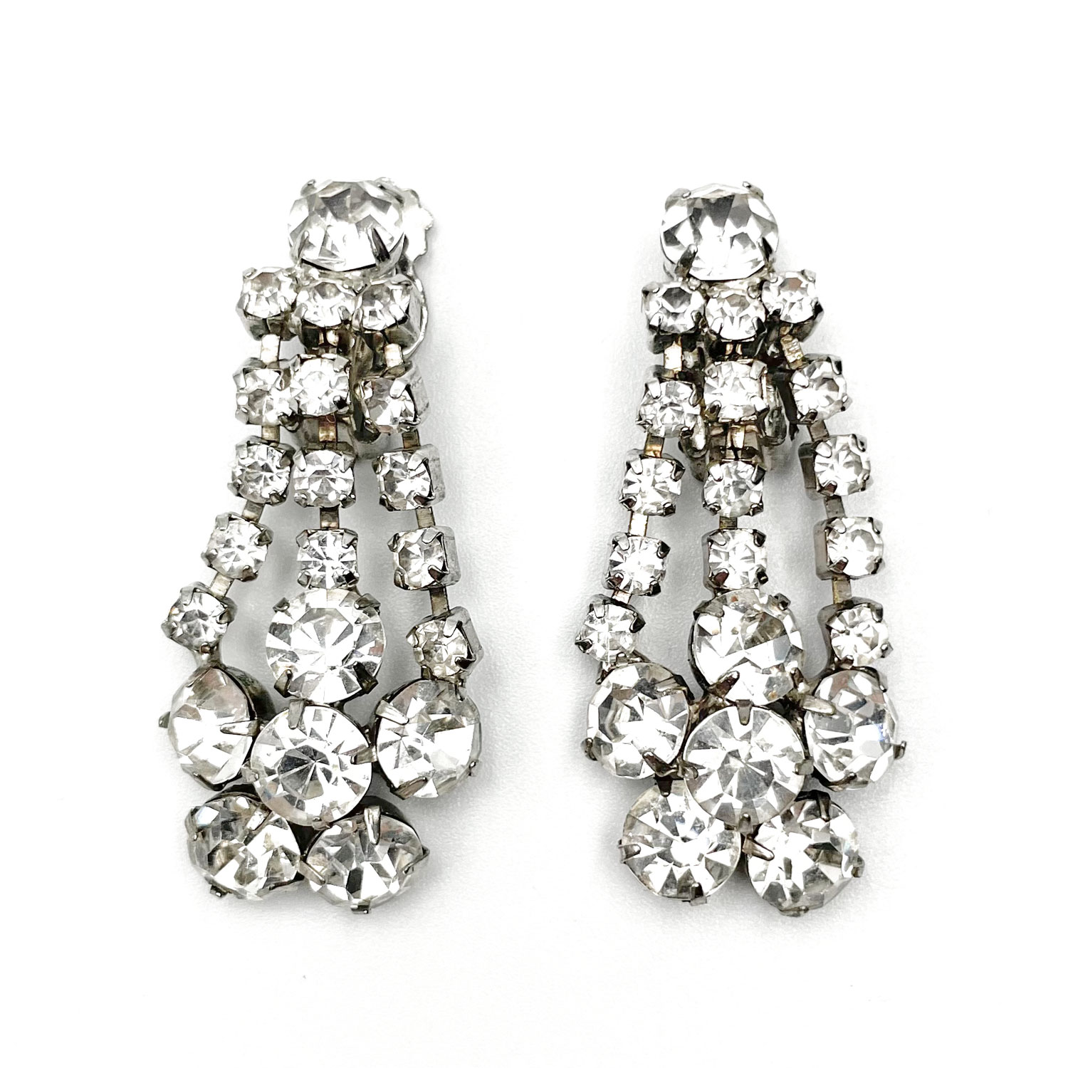 rhinestone drop earrings