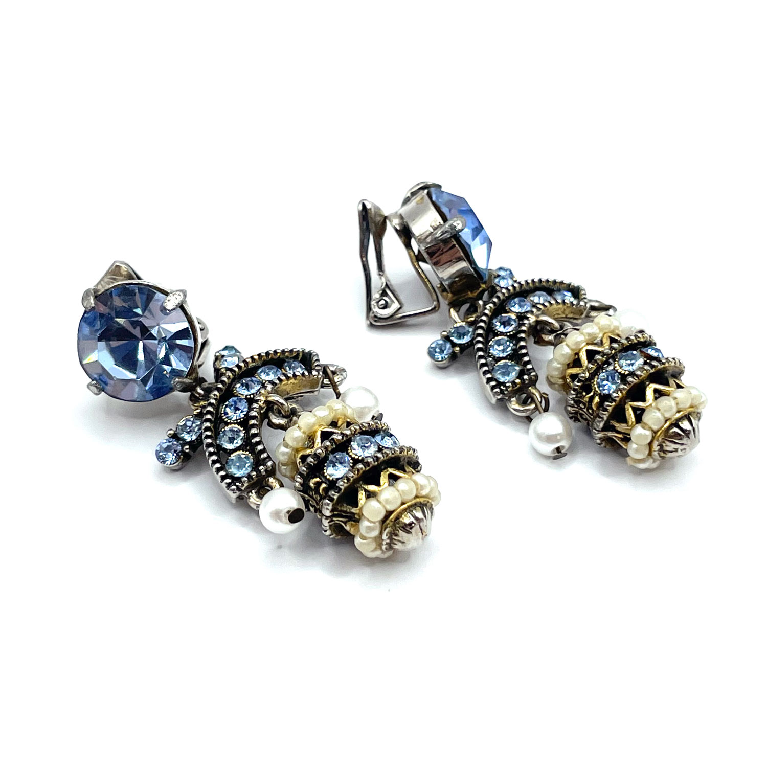 Hollycraft rhinestone earrings