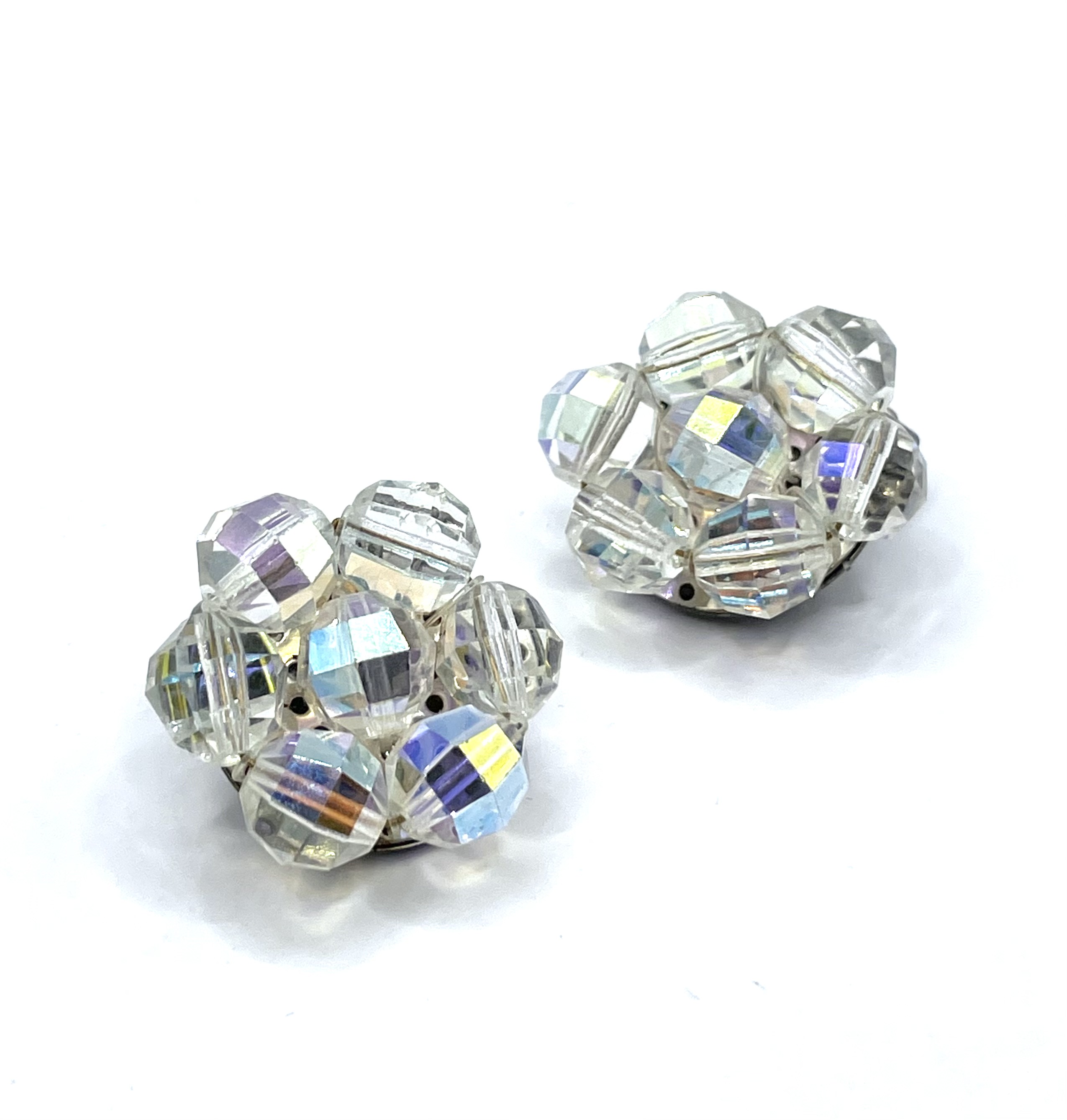 Aurora borealis crystal earrings