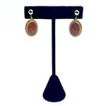 Goldstone drop earrings