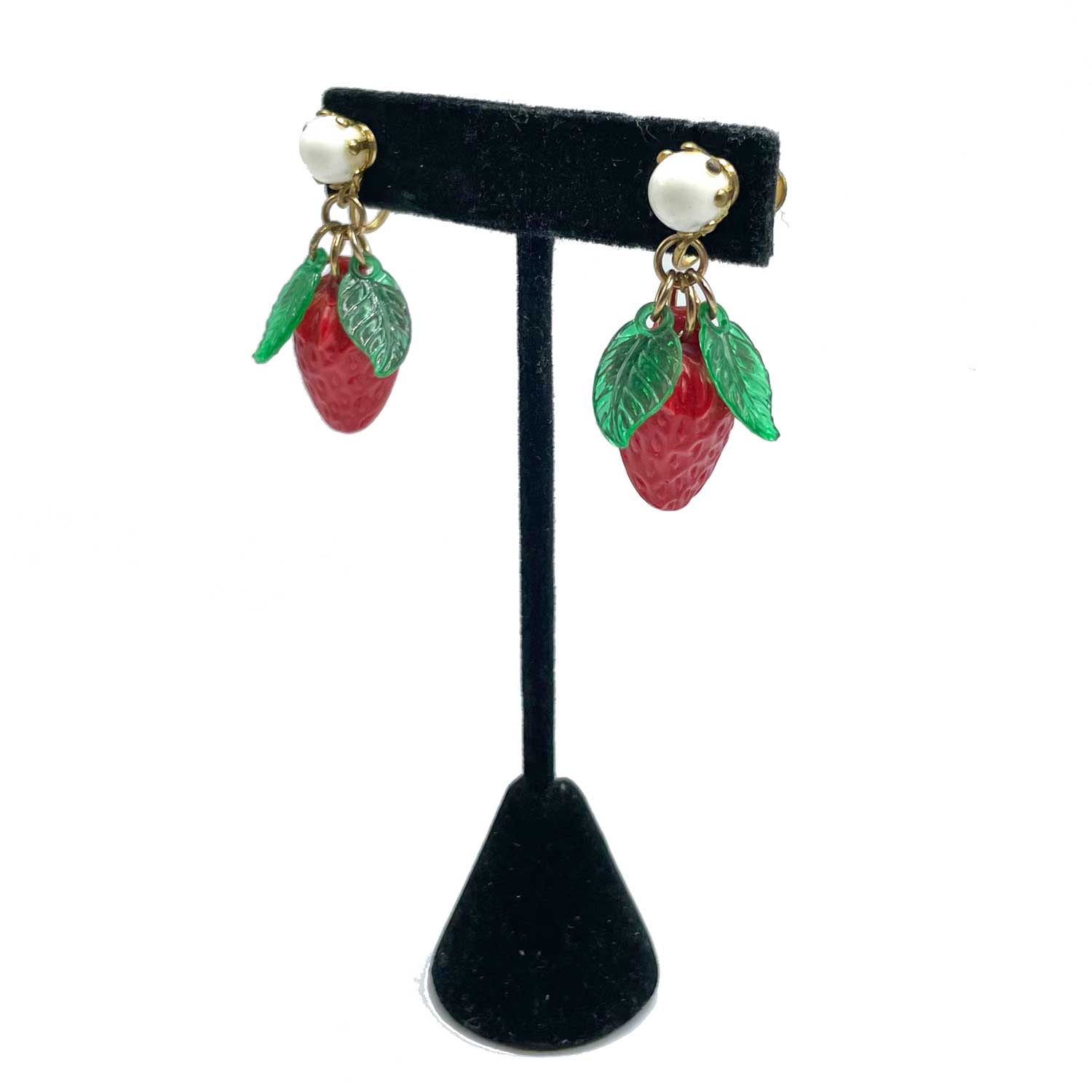 Strawberry drop earrings