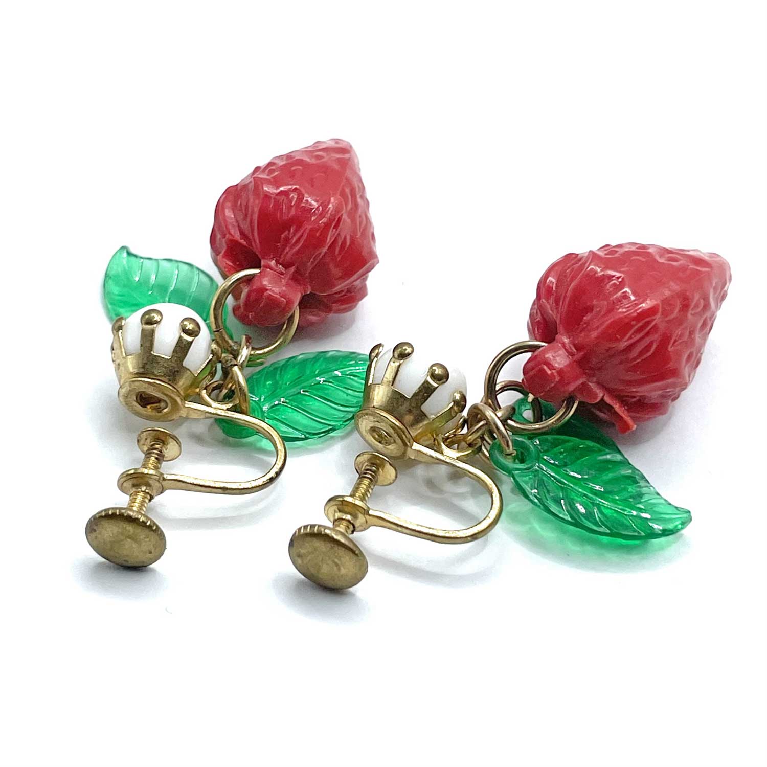 Strawberry drop earrings
