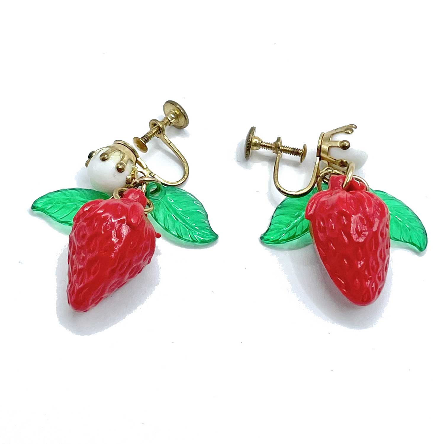 Strawberry drop earrings